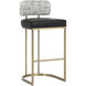 Larissa 37.75 inch Bravo Black / Halton Birch Barstool
